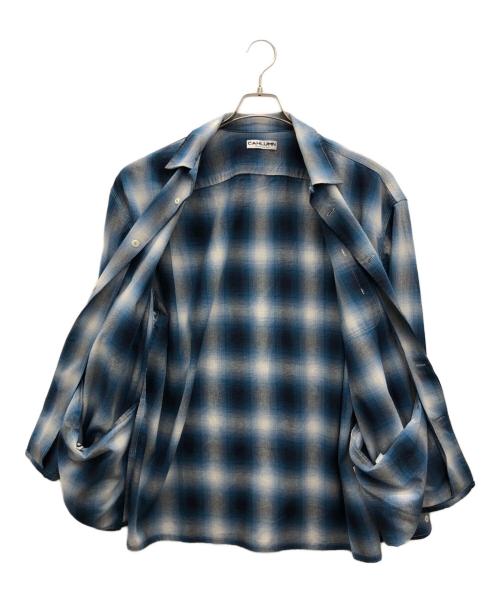 CAHLUMN（カウラム）CAHLUMN (カウラム) 長袖シャツ ブルー×ホワイト サイズ:Mの古着・服飾アイテム