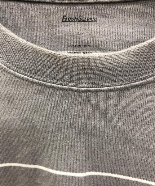FreshService（フレッシュサービス）FreshService (フレッシュサービス) 長袖Tシャツ グレー サイズ:Lの古着・服飾アイテム