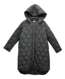 Emma Taylor（エマテイラー）の古着「美シルエット3wayキルティングフードコート」｜ブラック