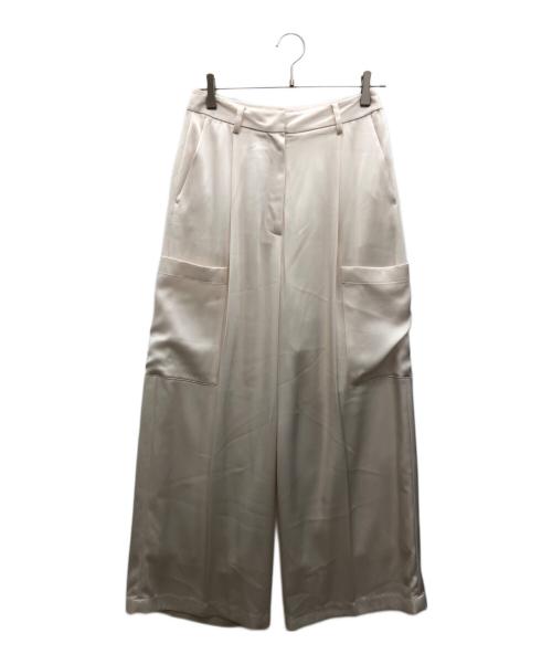 BABYLONE（バビロン）BABYLONE (バビロン) サテンカーゴパンツ アイボリー サイズ:36の古着・服飾アイテム