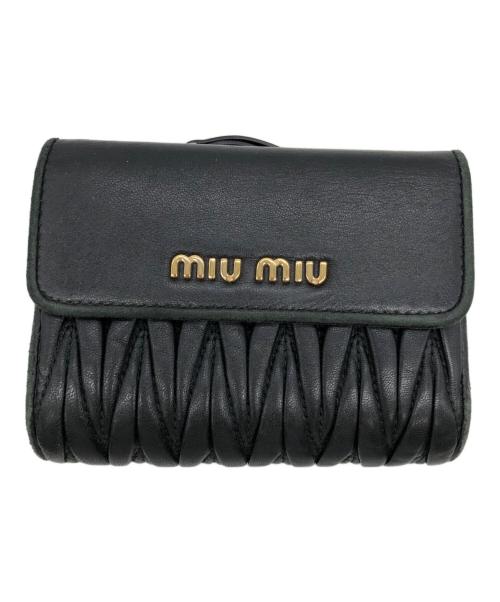 MIU MIU（ミュウミュウ）MIU MIU (ミュウミュウ) マテラッセ ブラックの古着・服飾アイテム