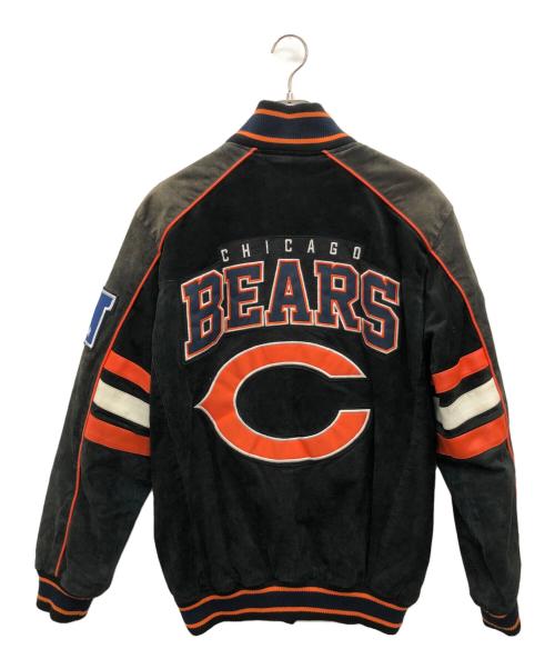 NFL（エヌエフエル）NFL (エヌエフエル) スエードレザースタジャン ブラック サイズ:Mの古着・服飾アイテム