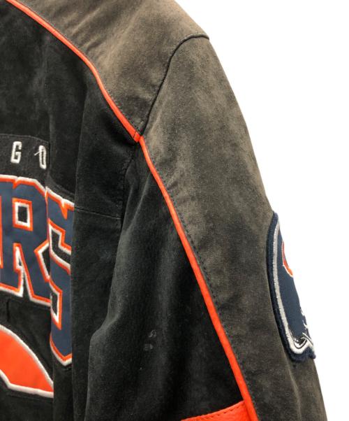 NFL（エヌエフエル）NFL (エヌエフエル) スエードレザースタジャン ブラック サイズ:Mの古着・服飾アイテム