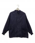 Needlesニードルズ）の古着「スタンドカラーアーミーシャツ」｜ネイビー