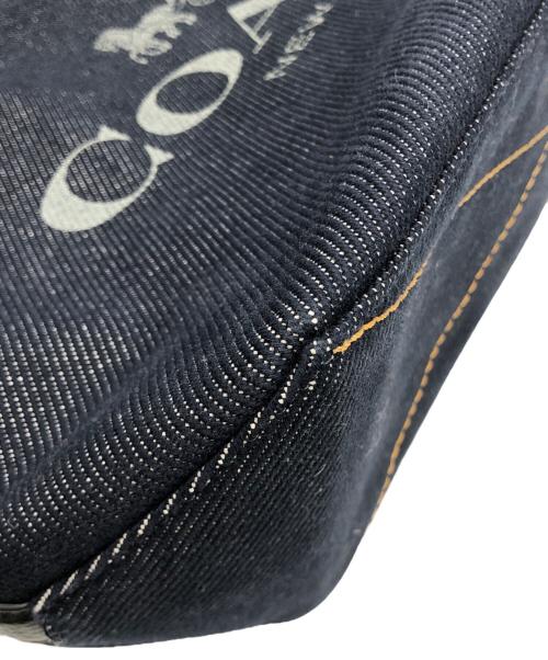 COACH（コーチ）COACH (コーチ) デニムトートバッグ ネイビーの古着・服飾アイテム