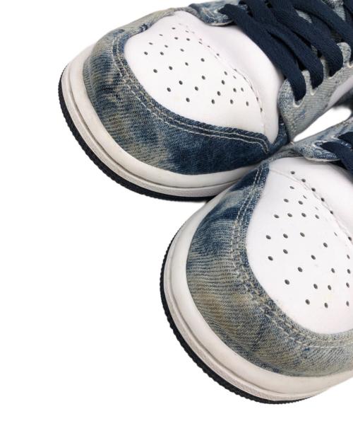 NIKE（ナイキ）NIKE (ナイキ) AIR JORDAN1 LOW ブルー×ホワイト サイズ:26.5の古着・服飾アイテム