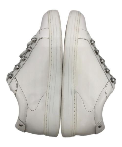 JIMMY CHOO（ジミーチュウ）JIMMY CHOO (ジミーチュウ) スニーカー アイボリー サイズ:39（24.5-25）の古着・服飾アイテム