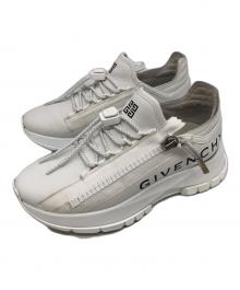 GIVENCHY（ジバンシィ）の古着「Spectre Runner Sneakers In Leather With Zip」｜アイボリー