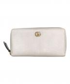 GUCCIグッチ）の古着「ダブルG ジップアラウンド ウォレット」｜アイボリー
