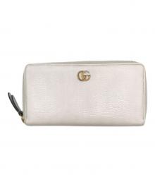 GUCCI（グッチ）の古着「ダブルG ジップアラウンド ウォレット」｜アイボリー