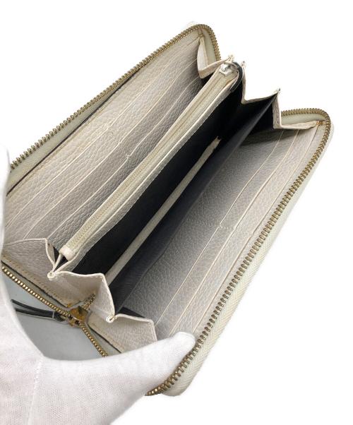 GUCCI（グッチ）GUCCI (グッチ) ダブルG ジップアラウンド ウォレット アイボリーの古着・服飾アイテム