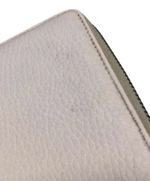 GUCCI（グッチ）GUCCI (グッチ) ダブルG ジップアラウンド ウォレット アイボリーの古着・服飾アイテム