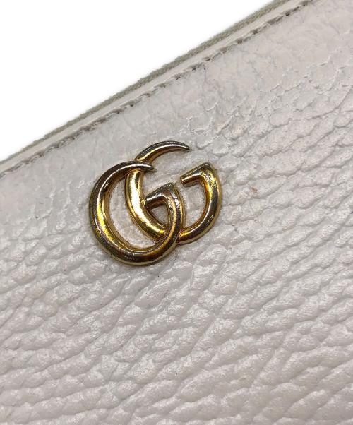 GUCCI（グッチ）GUCCI (グッチ) ダブルG ジップアラウンド ウォレット アイボリーの古着・服飾アイテム