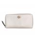 GUCCI（グッチ）の古着「ダブルG ジップアラウンド ウォレット」｜アイボリー