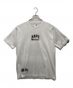 Aape BY A BATHING APE×RUSSELL ATHLETICエーエイプ バイ アベイシングエイプ×ラッセルアスレチック）の古着「Tシャツ」｜ホワイト