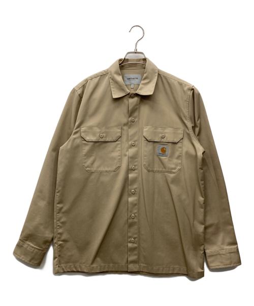 CarHartt（カーハート）CarHartt (カーハート) ロングスリーブクラフトシャツ ベージュ サイズ:Mの古着・服飾アイテム