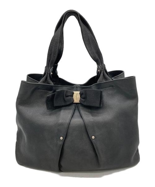 Salvatore Ferragamo（サルヴァトーレ フェラガモ）Salvatore Ferragamo (サルヴァトーレ フェラガモ) ハンドバッグ ブラックの古着・服飾アイテム