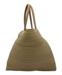 PLEATS PLEASE（プリーツプリーズ）の古着「ハンドバッグ」｜ベージュ