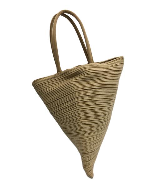 PLEATS PLEASE（プリーツプリーズ）PLEATS PLEASE (プリーツプリーズ) ハンドバッグ ベージュの古着・服飾アイテム