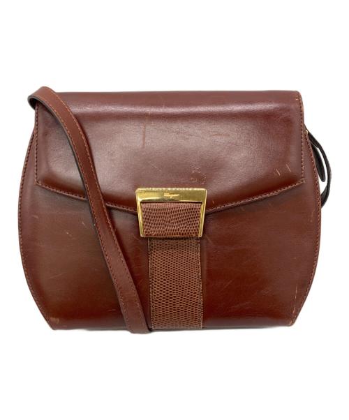 Salvatore Ferragamo（サルヴァトーレ フェラガモ）Salvatore Ferragamo (サルヴァトーレ フェラガモ) ショルダーバッグ ボルドーの古着・服飾アイテム
