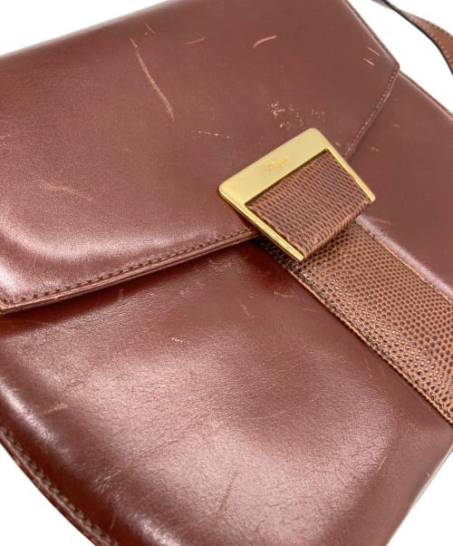 Salvatore Ferragamo（サルヴァトーレ フェラガモ）Salvatore Ferragamo (サルヴァトーレ フェラガモ) ショルダーバッグ ボルドーの古着・服飾アイテム