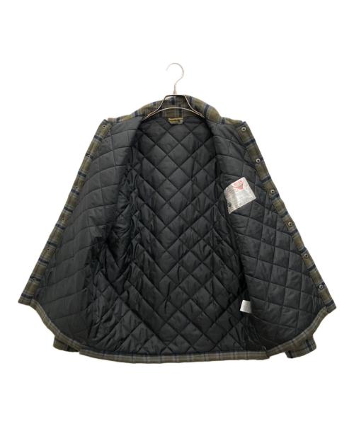 BLUCO WORK GARMENT（ブルコ ワーク ガーメント）BLUCO WORK GARMENT (ブルコ ワーク ガーメント) キルティング フランネルシャツ オリーブ サイズ:Mの古着・服飾アイテム