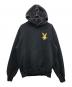 AMIRI (アミリ) PLAY BOY (プレイボーイ) ロゴプリントパーカー ブラック サイズ:XL：40000円