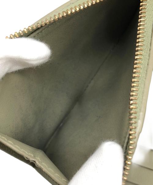 BOTTEGA VENETA（ボッテガベネタ）BOTTEGA VENETA (ボッテガベネタ) 2つ折り財布 グリーンの古着・服飾アイテム