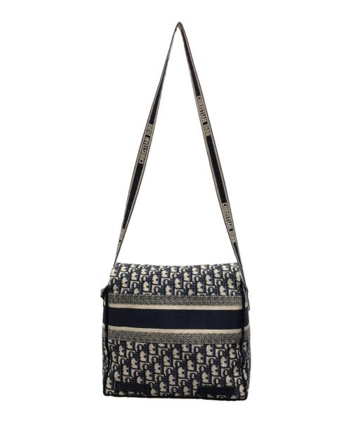 Dior（ディオール）Dior (ディオール) オブリーク エンブロイダリー ネイビー×アイボリーの古着・服飾アイテム