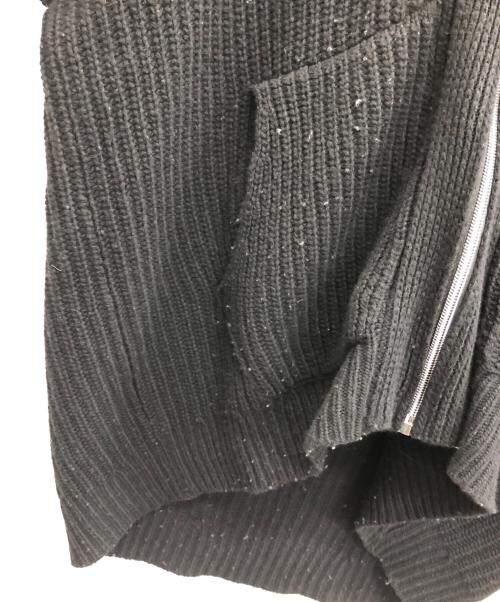 DIESEL（ディーゼル）DIESEL (ディーゼル) ニットドッキングジャケット ブラック×インディゴ サイズ:XSの古着・服飾アイテム