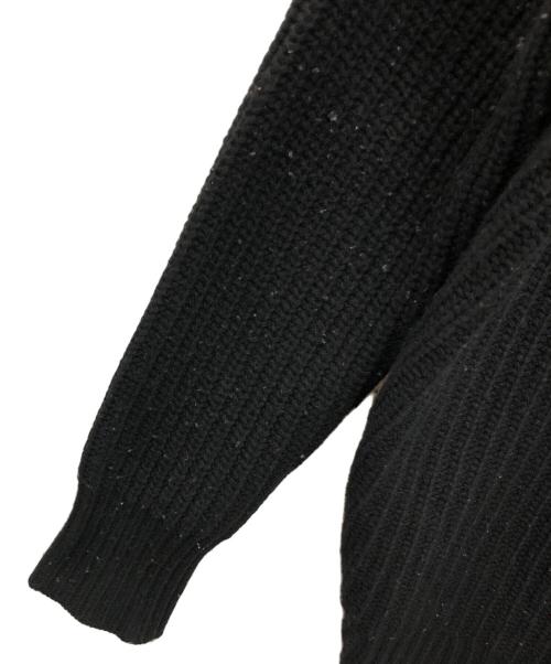 DIESEL（ディーゼル）DIESEL (ディーゼル) ニットドッキングジャケット ブラック×インディゴ サイズ:XSの古着・服飾アイテム