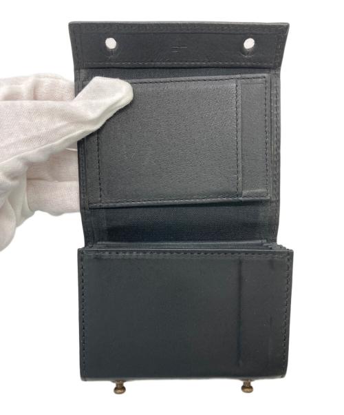 M+（エムピウ）M+ (エムピウ) 2つ折り財布 ブラックの古着・服飾アイテム