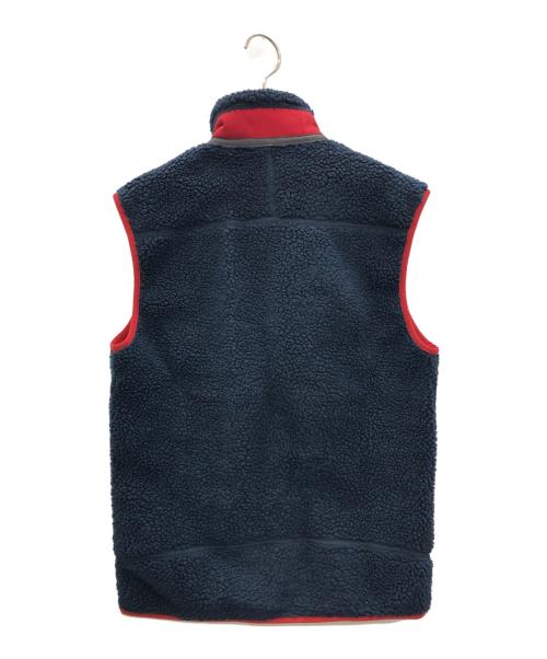Patagonia（パタゴニア）Patagonia (パタゴニア) フリースベスト ネイビー×レッド サイズ:XSの古着・服飾アイテム