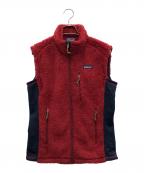 Patagoniaパタゴニア）の古着「フリースベスト」｜レッド×ネイビー