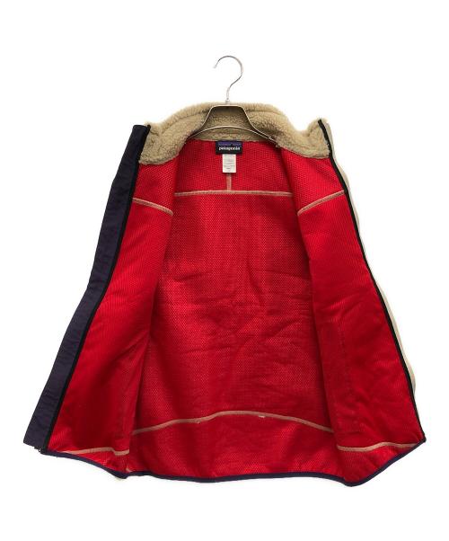 Patagonia（パタゴニア）Patagonia (パタゴニア) フリースベスト カーキ×パープル サイズ:Sの古着・服飾アイテム