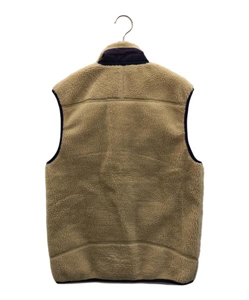 Patagonia（パタゴニア）Patagonia (パタゴニア) フリースベスト カーキ×パープル サイズ:Sの古着・服飾アイテム