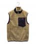 Patagonia（パタゴニア）の古着「フリースベスト」｜カーキ×パープル