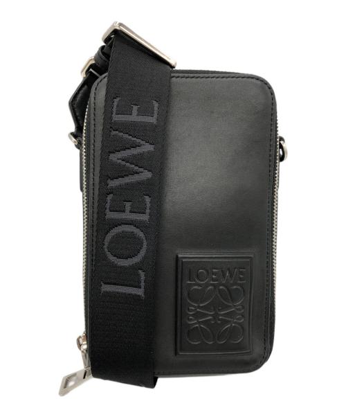 LOEWE（ロエベ）LOEWE (ロエベ) ヴァーティカルクロスボディポケット ブラックの古着・服飾アイテム