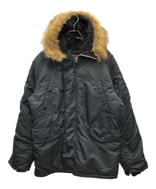 ALPHA（アルファ）ALPHA (アルファ) N-3B フライトジャケット ブラック サイズ:Sの古着・服飾アイテム