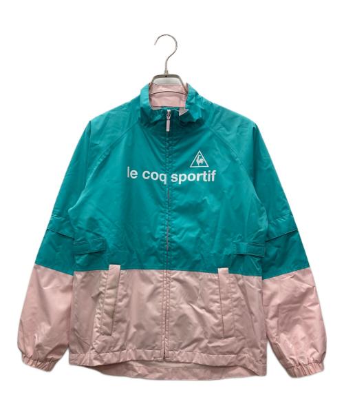 le coq sportif（ルコックスポルティフ）le coq sportif (ルコックスポルティフ) レインウェアセット スカイブルー×ブラック サイズ:Sの古着・服飾アイテム