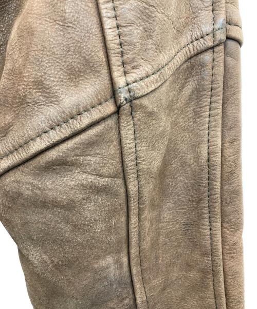 echtes leder（エヒテス レーダァ）echtes leder (エヒテス レーダァ) ライダースジャケット ブラウン サイズ:Lの古着・服飾アイテム