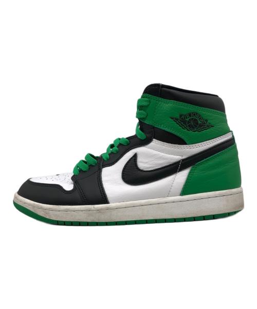 NIKE（ナイキ）NIKE (ナイキ) ハイカットスニーカー ホワイト×グリーン サイズ:27.5の古着・服飾アイテム