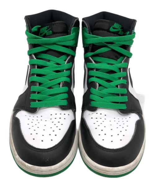 NIKE（ナイキ）NIKE (ナイキ) ハイカットスニーカー ホワイト×グリーン サイズ:27.5の古着・服飾アイテム