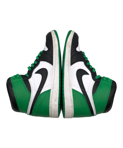 NIKE（ナイキ）NIKE (ナイキ) ハイカットスニーカー ホワイト×グリーン サイズ:27.5の古着・服飾アイテム