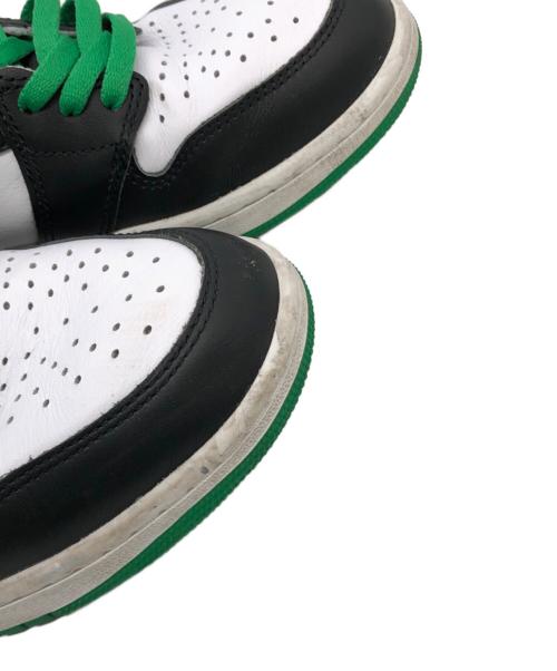 NIKE（ナイキ）NIKE (ナイキ) ハイカットスニーカー ホワイト×グリーン サイズ:27.5の古着・服飾アイテム