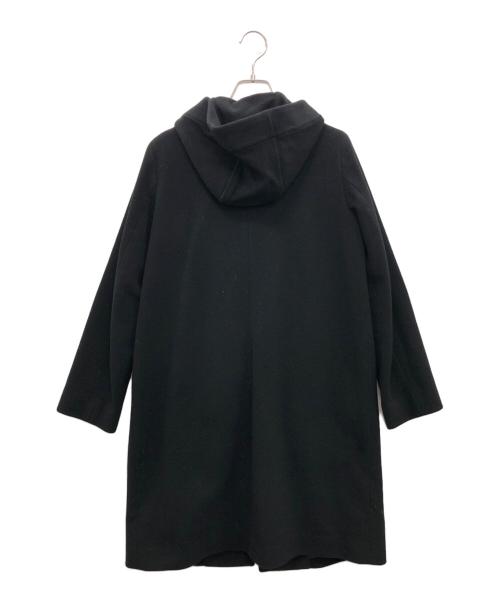 MACKINTOSH LONDON（マッキントッシュ ロンドン）MACKINTOSH LONDON (マッキントッシュ ロンドン) ソフトウールモッサフーデットコート ブラック サイズ:38の古着・服飾アイテム