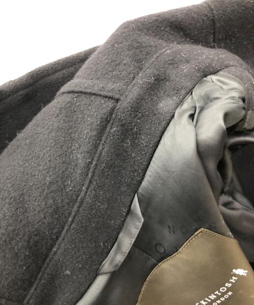 MACKINTOSH LONDON（マッキントッシュ ロンドン）MACKINTOSH LONDON (マッキントッシュ ロンドン) ソフトウールモッサフーデットコート ブラック サイズ:38の古着・服飾アイテム