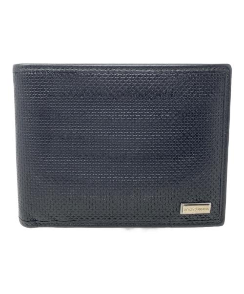 DOLCE & GABBANA（ドルチェ＆ガッバーナ）DOLCE & GABBANA (ドルチェ＆ガッバーナ) 2つ折り財布 ブラック サイズ:実寸サイズにてご確認ください。の古着・服飾アイテム