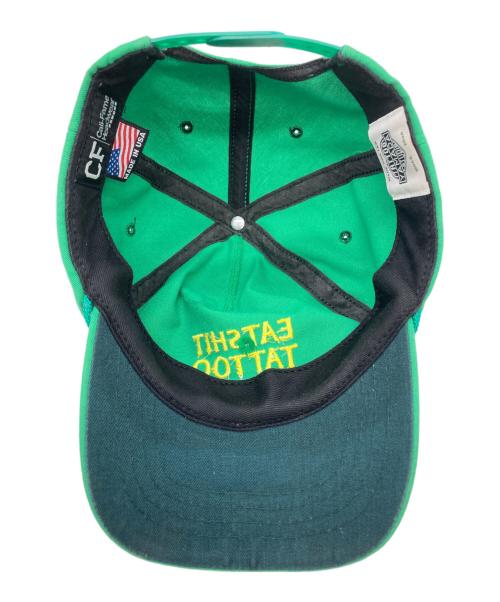 tatoo studio yamada（タトゥースタジオ ヤマダ）TATOO STUDIO YAMADA (タトゥースタジオ ヤマダ) キャップ グリーン サイズ:記載なしの古着・服飾アイテム