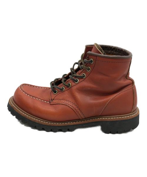 RED WING（レッドウィング）RED WING (レッドウィング) 6インチ モックトゥ・ラグソール ブラウン サイズ:25.5の古着・服飾アイテム